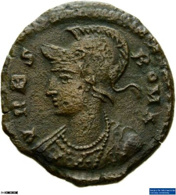 Nummus, Roma330-334 n. Chr.Antike HerrscherprägungConstantinus I. (um 270/288-337 n. Chr.)