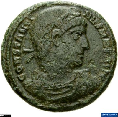 Nummus, Constantinus I.330-333 n. Chr.Antike HerrscherprägungConstantinus I. (um 270/288-337 n. Chr.)