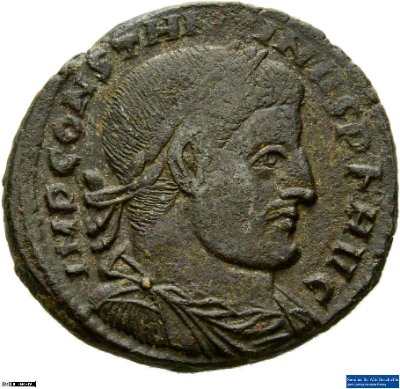 Nummus, Constantinus I.315 n. Chr.Antike HerrscherprägungConstantinus I. (um 270/288-337 n. Chr.)