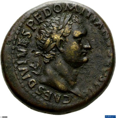 Dupondius, Domitianus80-81 n. Chr.Antike HerrscherprägungTitus (39-81 n. Chr.)