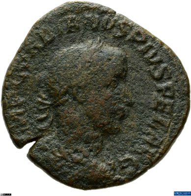 Sesterz, Gordianus III.244 n. Chr.Antike HerrscherprägungGordianus III. (um 225-244 n. Chr.)