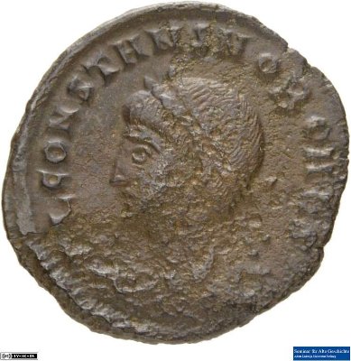 1/2 Nummus, Constans336-337 n. Chr.Antike HerrscherprägungConstantinus I. (um 270/288-337 n. Chr.)