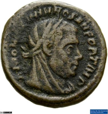 Nummus, Divus Maximianus Herculius317-318 n. Chr.Antike HerrscherprägungConstantinus I. (um 270/288-337 n. Chr.)