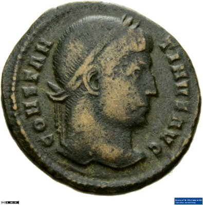 Nummus, Constantinus I.324-325 n. Chr.Antike HerrscherprägungConstantinus I. (um 270/288-337 n. Chr.)