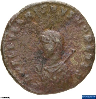 Nummus, Crispus317-320 n. Chr.Antike HerrscherprägungLicinius I. (um 265-325 n. Chr.)