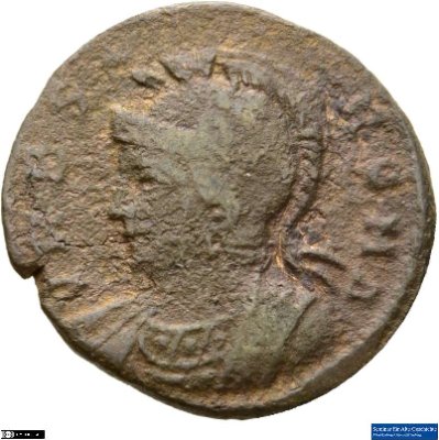 Nummus, Urbs Roma330-331 n. Chr.Antike HerrscherprägungConstantinus I. (um 270/288-337 n. Chr.)