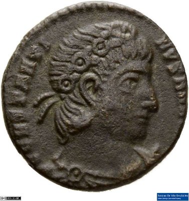 Nummus, Constantinus I.333-335 n. Chr.Antike HerrscherprägungConstantinus I. (um 270/288-337 n. Chr.)