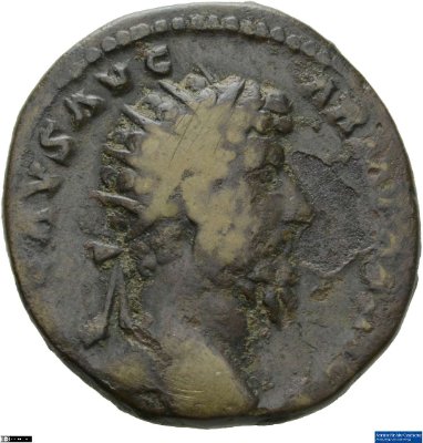 Dupondius, Lucius Verus165 n. Chr.Antike HerrscherprägungLucius Verus (130-169 n. Chr.)