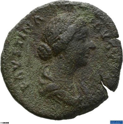 As, Faustina (Minor)161-176 n. Chr.Antike HerrscherprägungMarcus Aurelius (121-180 n. Chr.)