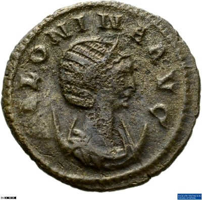 Doppeldenar, Salonina260-268 n. Chr.Antike HerrscherprägungGallienus (um 213-268 n. Chr.)