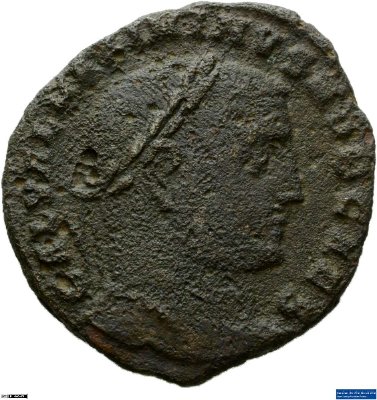 Nummus, Maximinus Daia308-309 n. Chr.Antike HerrscherprägungGalerius Maximianus (um 250-311 n. Chr.)