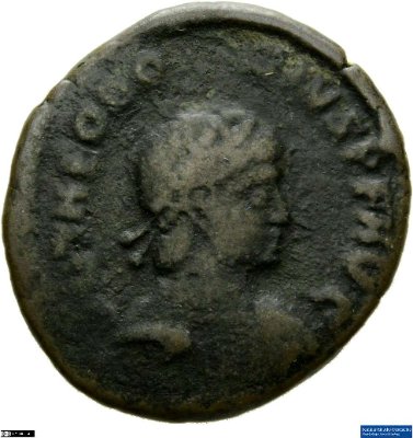 Aes 2, Theodosius I.392-395 n. Chr.Antike HerrscherprägungTheodosius I. (347-395 n. Chr.)