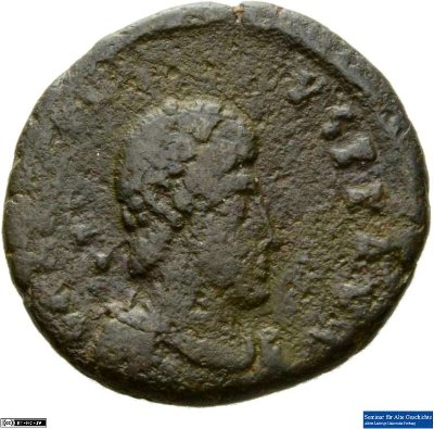 Aes 3, Arcadius392-395 n. Chr.Antike HerrscherprägungTheodosius I. (347-395 n. Chr.)