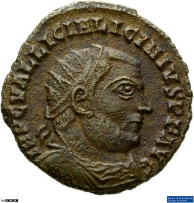 Nummus, Licinius I.321-323 n. Chr.Antike HerrscherprägungLicinius I. (um 265-325 n. Chr.)