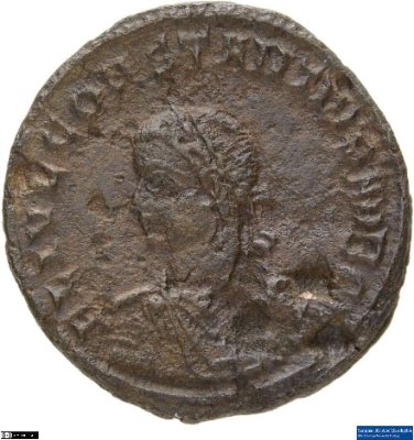 Nummus, Constantius II.325-326 n. Chr.Antike HerrscherprägungConstantinus I. (um 270/288-337 n. Chr.)