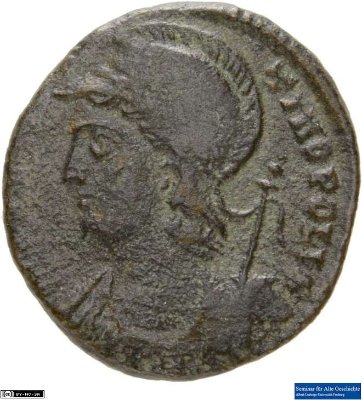 Nummus, Constantinopolis330-335 n. Chr.Antike HerrscherprägungConstantinus I. (um 270/288-337 n. Chr.)