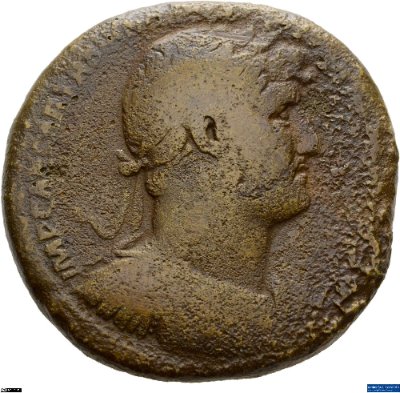 Sesterz, Hadrianus119-122 n. Chr.Antike HerrscherprägungHadrianus (76-138 n. Chr.)