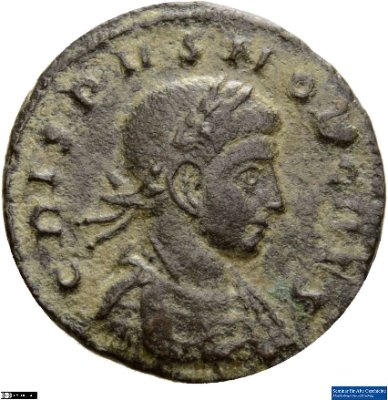Nummus, Crispus321 n. Chr.Antike HerrscherprägungConstantinus I. (um 270/288-337 n. Chr.)