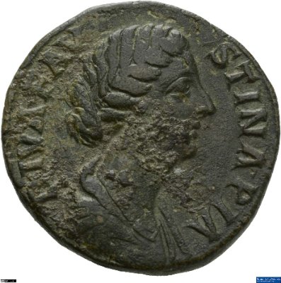 Sesterz, Diva Faustina (Minor)176-180 n. Chr.Antike HerrscherprägungMarcus Aurelius (121-180 n. Chr.)