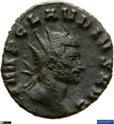 Doppeldenar, Claudius Gothicus268-270 n. Chr.Antike HerrscherprägungClaudius Gothicus (um 214-270 n. Chr.)