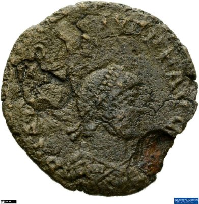 Aes 2, Arcadius378-383 n. Chr.Antike HerrscherprägungTheodosius I. (347-395 n. Chr.)