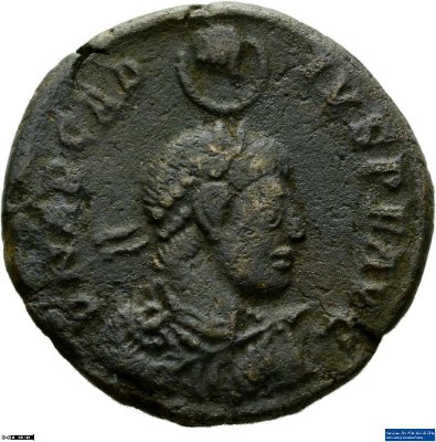 Nummus, Arcadius383-388 n. Chr.Antike HerrscherprägungTheodosius I. (347-395 n. Chr.)