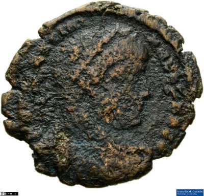 Nummus, Valentinianus I.364-367 n. Chr.Antike HerrscherprägungValens (um 328-09.08.378 n. Chr.)