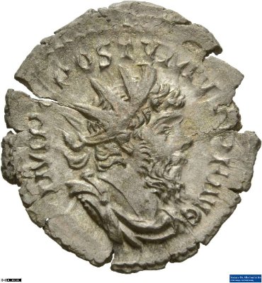 Doppeldenar, Postumus260-269 n. Chr.Antike HerrscherprägungPostumus