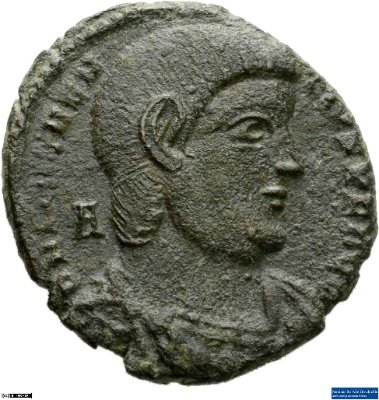 Aes 2, Magnentius352 n. Chr.Antike HerrscherprägungMagnentius (um 301-353 n. Chr.)