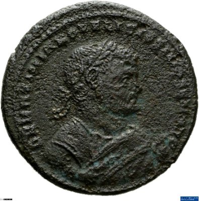 Nummus, Maximianus Herculius305-307 n. Chr.Antike HerrscherprägungMaximianus Herculius (um 250-310 n. Chr.)