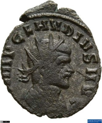Doppeldenar, Claudius Gothicus268-270 n. Chr.Antike HerrscherprägungClaudius Gothicus (um 214-270 n. Chr.)