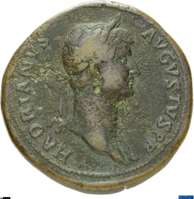Sesterz, Hadrianus128-132 n. Chr.Antike HerrscherprägungHadrianus (76-138 n. Chr.)