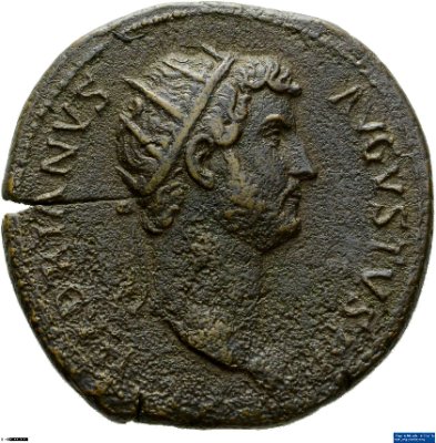 Dupondius, Hadrianus128-132 n. Chr.Antike HerrscherprägungHadrianus (76-138 n. Chr.)