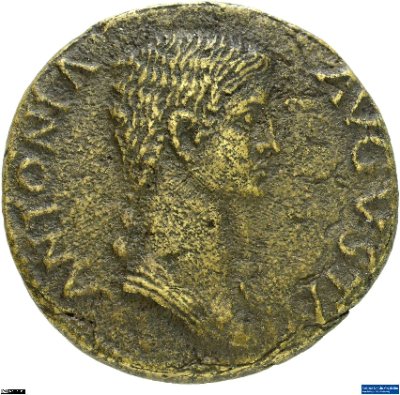 Dupondius, Antonia (Minor)41-50 n. Chr.Antike HerrscherprägungClaudius (10 v.-54 n. Chr.)