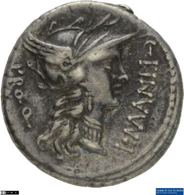 Denar (ANT), Römische Republik: L. Cornelius Sulla Felix und L. Manlius82 v. Chr.Imperatorische Prägung