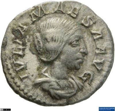 Denar (ANT), Iulia Maesa218-222 n. Chr.Antike HerrscherprägungElagabalus (um 203-222 n. Chr.)