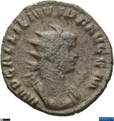Doppeldenar, Gallienus257-258 n. Chr.Antike HerrscherprägungValerianus I. (um 200-nach 262 n. Chr.), Gallienus (um 213-268 n. Chr.)