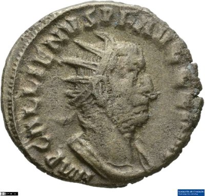 Doppeldenar, Gallienus257-258 n. Chr.Antike HerrscherprägungValerianus I. (um 200-nach 262 n. Chr.), Gallienus (um 213-268 n. Chr.)