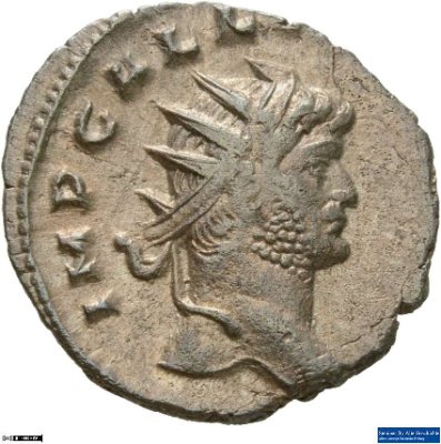 Doppeldenar, Gallienus259 n. Chr.Antike HerrscherprägungValerianus I. (um 200-nach 262 n. Chr.), Gallienus (um 213-268 n. Chr.)