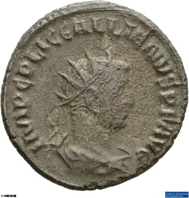 Doppeldenar, Gallienus255-256 n. Chr.Antike HerrscherprägungValerianus I. (um 200-nach 262 n. Chr.), Gallienus (um 213-268 n. Chr.)