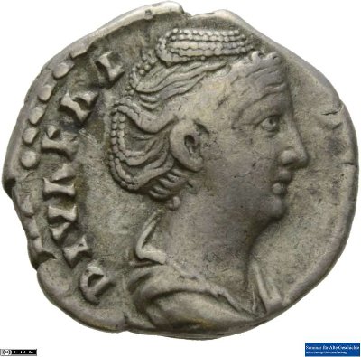 Denar (ANT), Diva Faustina (Maior)141 n. Chr.Antike HerrscherprägungAntoninus Pius (86-161 n. Chr.)