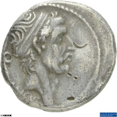 Denar (ANT), Römische Republik: L. Marcius Philippus56 v. Chr.Stadt