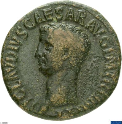 As, Claudius41-54 n. Chr.Antike HerrscherprägungClaudius (10 v.-54 n. Chr.)