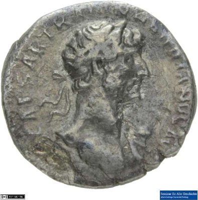 Quinar, Hadrianus118 n. Chr.Antike HerrscherprägungHadrianus (76-138 n. Chr.)