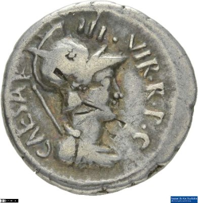 Denar (ANT), Römische Republik: C. Iulius Caesar (Octavianus)42 v. Chr.Imperatorische Prägung
