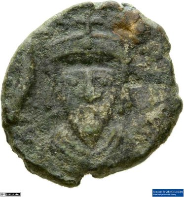 10 Nummi, Byzanz: Phocas602-603 n. Chr.Kaisertum (MA/NZ)Phocas (602-610)