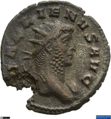 Doppeldenar, Gallienus260-268 n. Chr.Antike HerrscherprägungGallienus (um 213-268 n. Chr.)