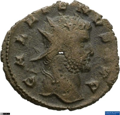 Doppeldenar, Gallienus268 n. Chr.Antike HerrscherprägungGallienus (um 213-268 n. Chr.)