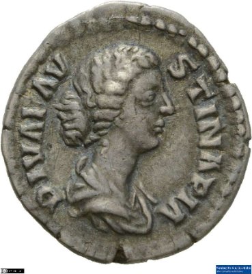 Denar (ANT), Diva Faustina (Minor)176-180 n. Chr.Antike HerrscherprägungMarcus Aurelius (121-180 n. Chr.)