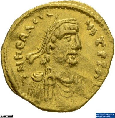 Triens, Byzanz: Heraclius I.ca. 613-641 n. Chr.Kaisertum (MA/NZ)Heraclius I. (610-641)